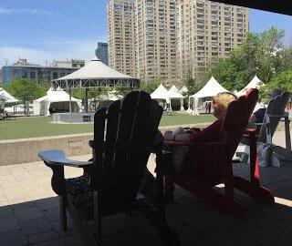 The view from the Muskoka chair