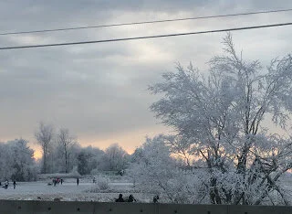 Hockey on the Serpentine dike and raccoons in the night