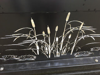 Unique garden bench art