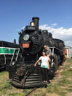 Antique steam engine