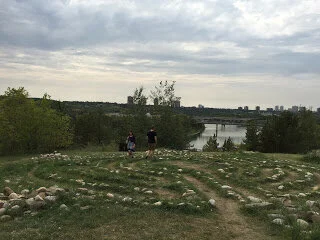Turtle Rock Effigy -- a maze with First Nations elements