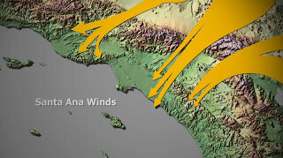 Santa Ana and Diablo winds