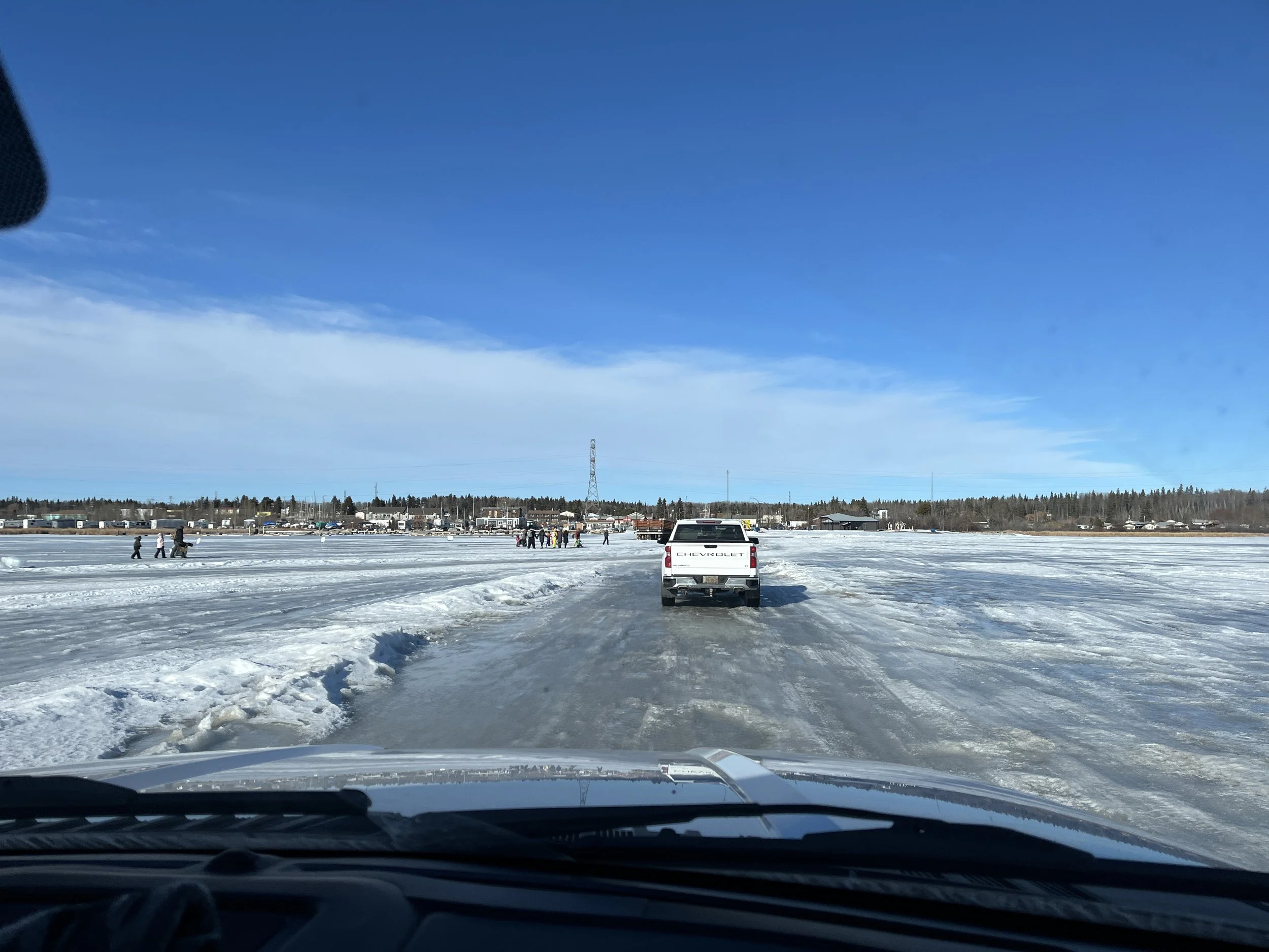 Ice Fishing on Lake Wabamun