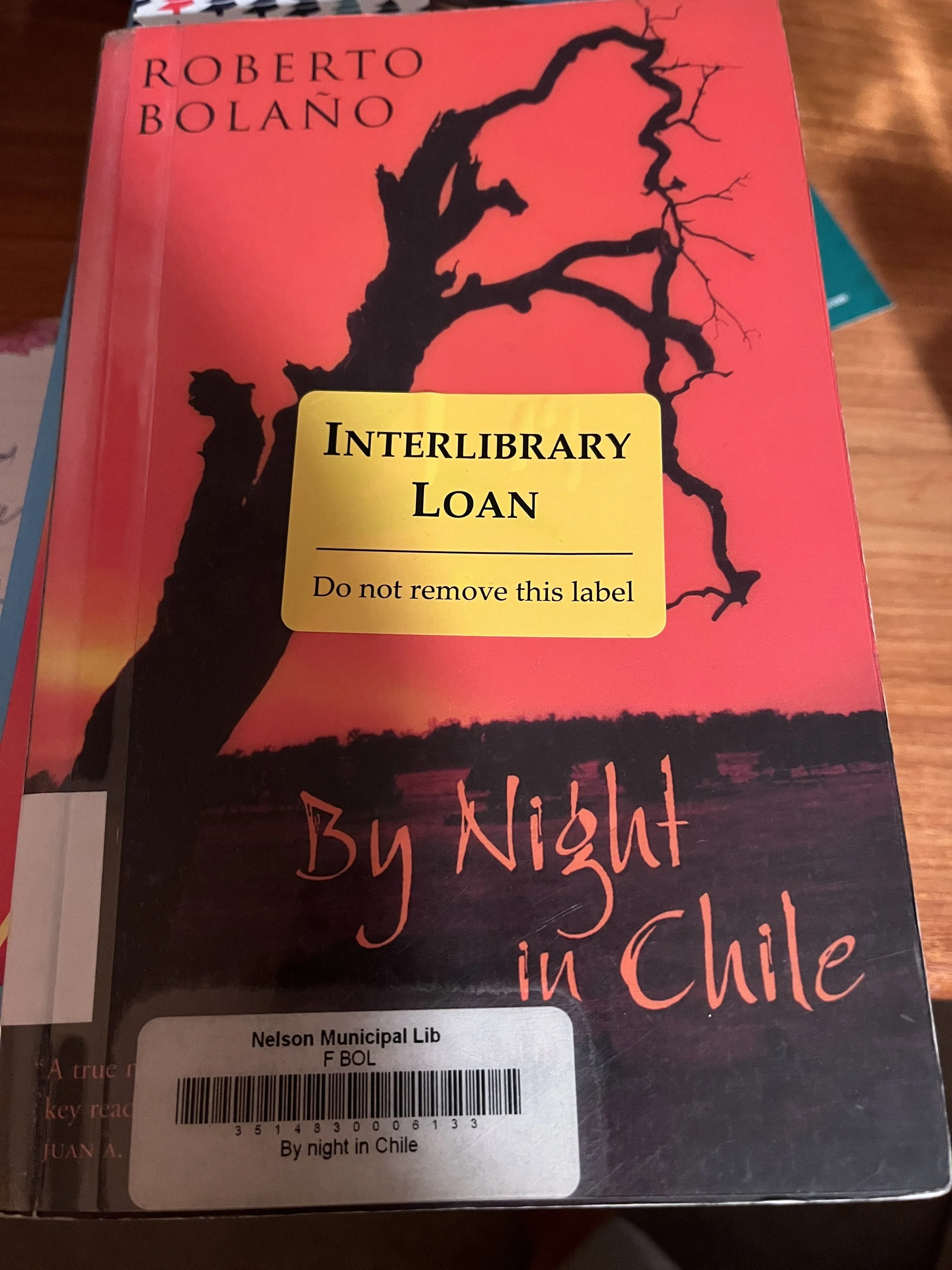 By Night in Chile by Roberto Bolano