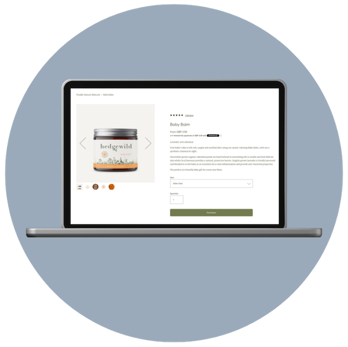 E-commerce: add a full shop, one product or anything in between.