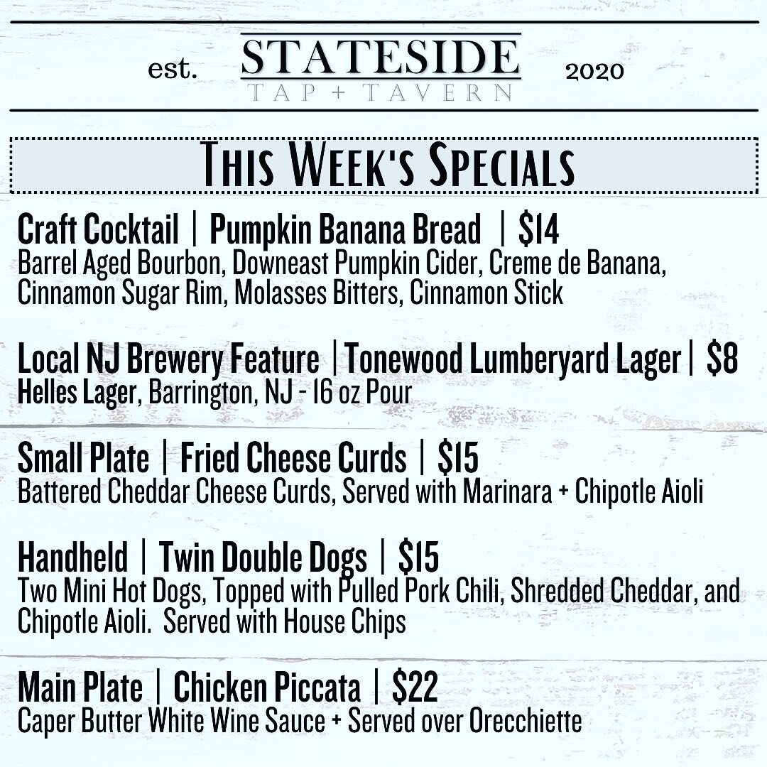 This Week&rsquo;s Specials!!!