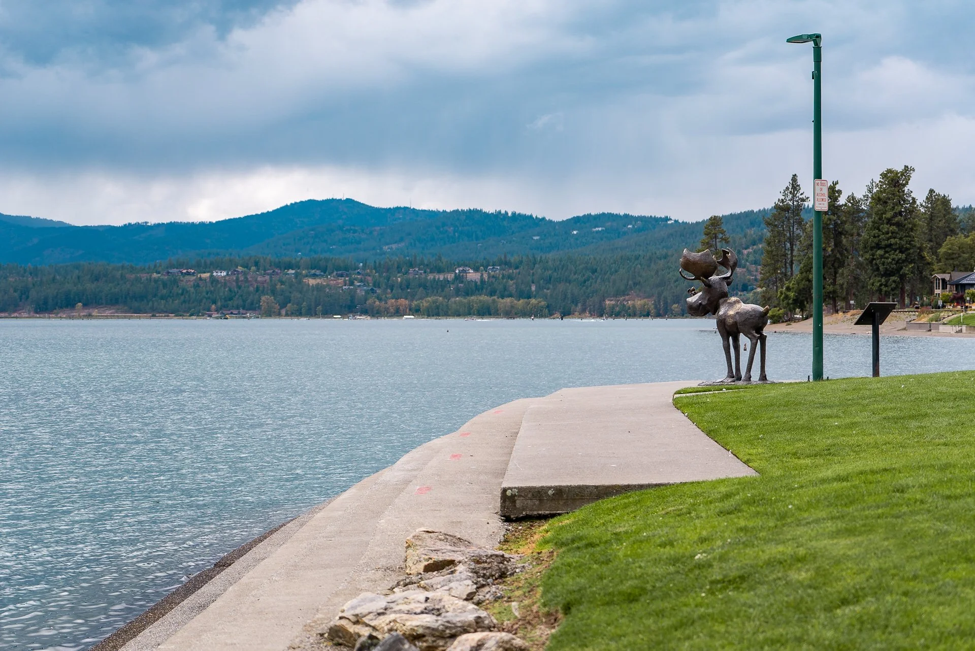 Independant Point in Coeur d'Alene. Overlooking Lake Coeur d'Alene