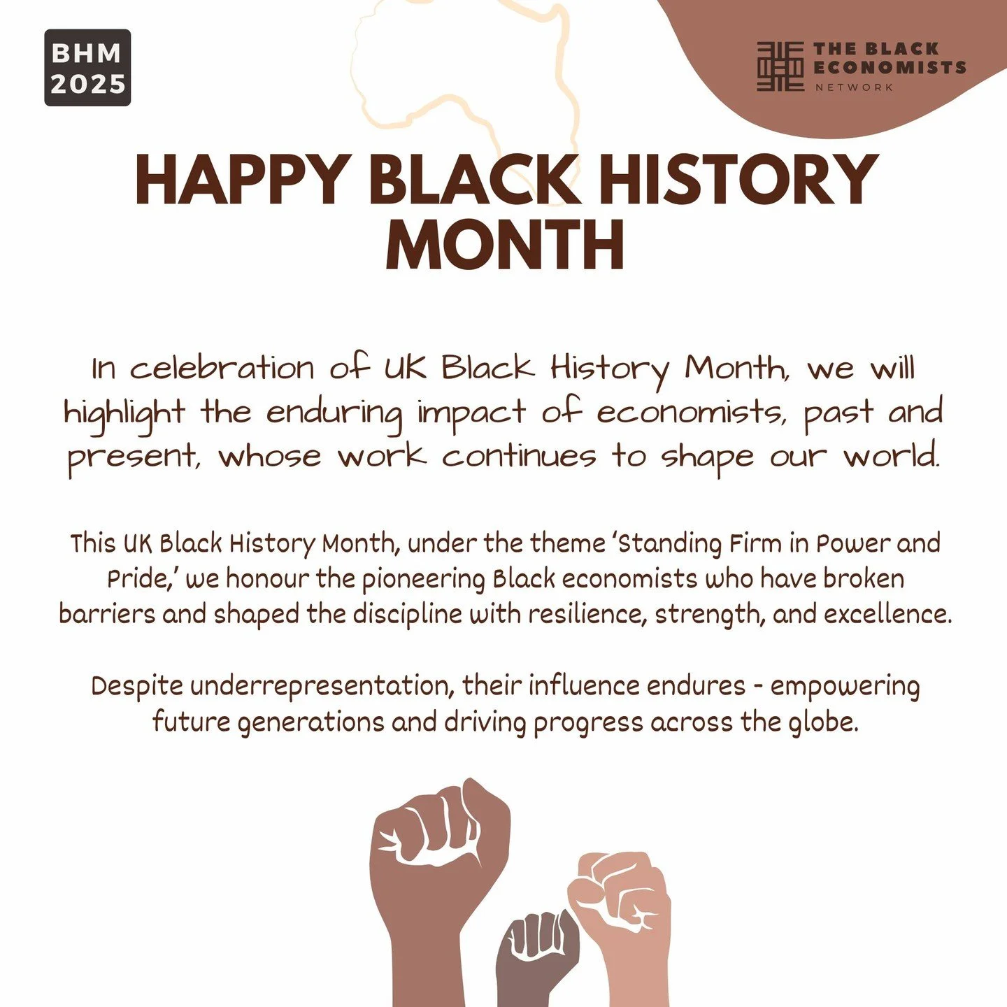 This October, we are proud to launch a special series spotlighting Black economists, past and present, whose groundbreaking work continues to shape our world. ✊🏾

This year&rsquo;s theme, 'Standing Firm in Power and Pride,' is a celebration of the r