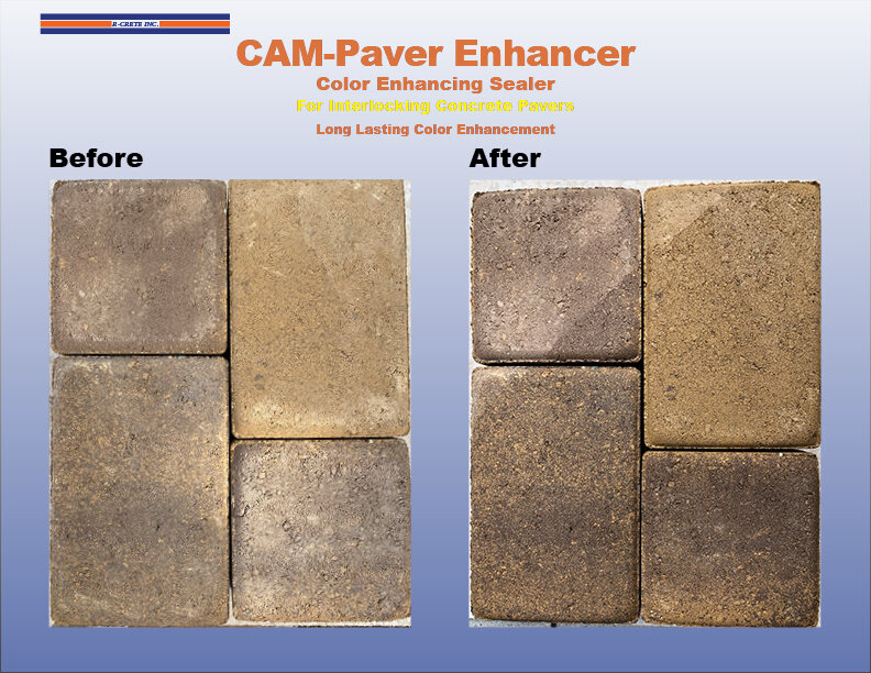 Paver Color Enhancing Sealer Before And After