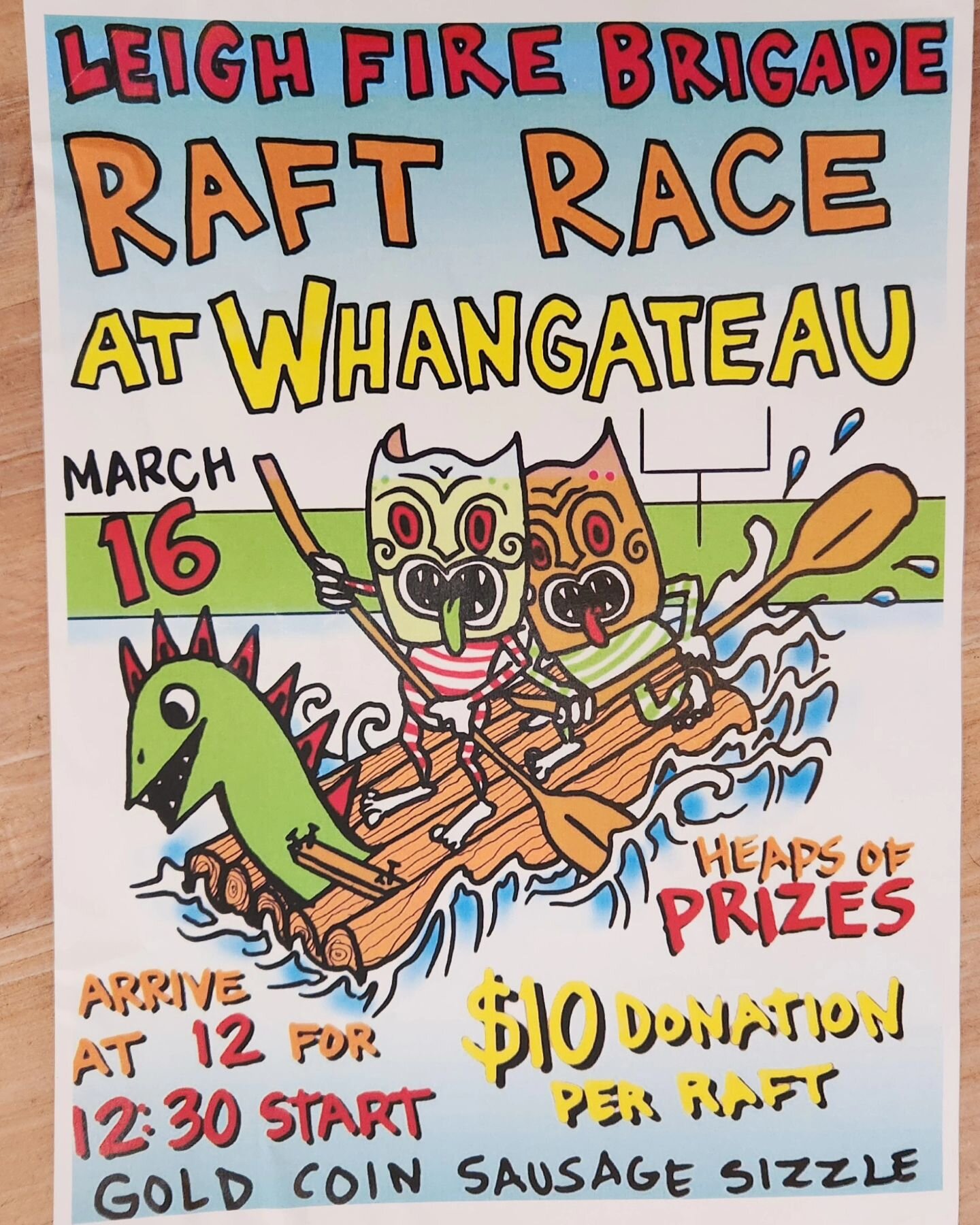 Leigh Fire Brigade Raft Race is on this weekend 🙌 
🛶 March 16th @ Whangateau 
🛟 12pm.. 12.30 start. 
⛵️ $10 per raft entry
🚤 Gold coin sausage sizzle

Prizes galore, including some goodies from us, come down and support our local crew who do an i