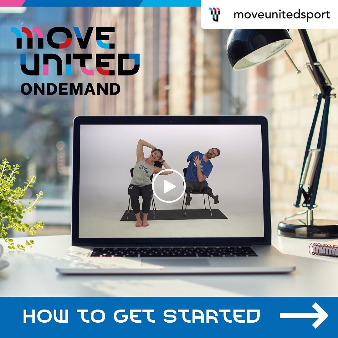 It&rsquo;s finally here! @moveunitedsport has launched their Move United OnDemand digital fitness platform for individuals with disabilities of all fitness and ability levels. And you can workout with me in 3 different strength workouts on there! All