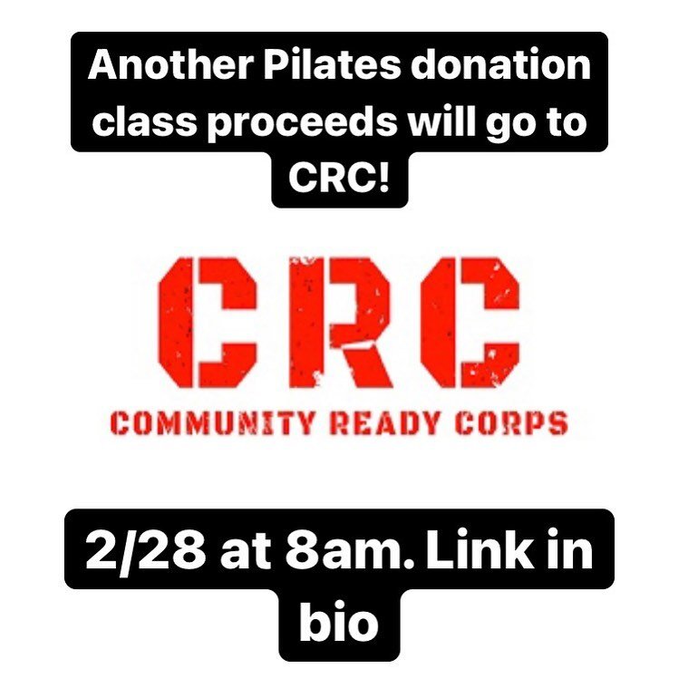 All proceeds from my February Pilates donation class will go to @community_ready_corp through the Black Solidarity Fund. , an Oakland-based liberation organization that actively builds and supports self determination in 9 specific areas. Their main o