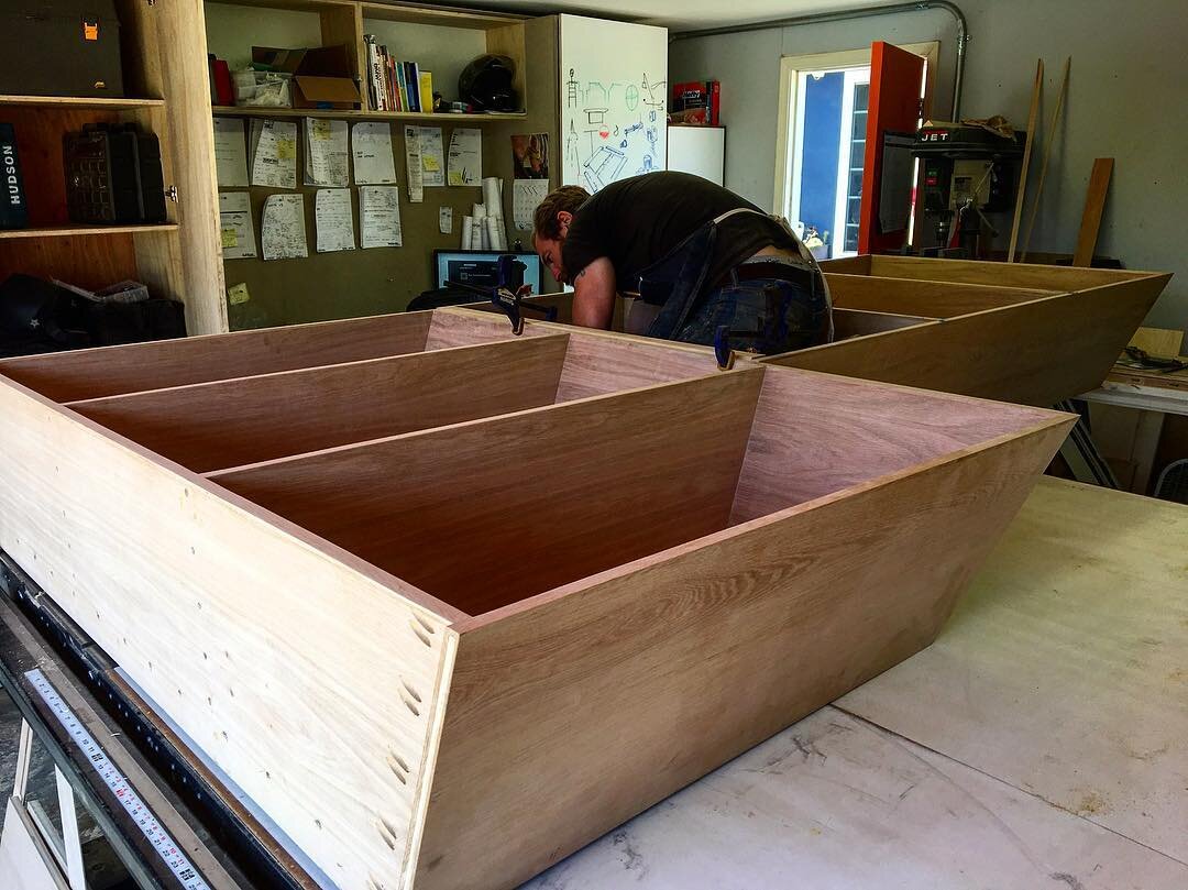 Oak Daybed in progress. #wip #woodwork