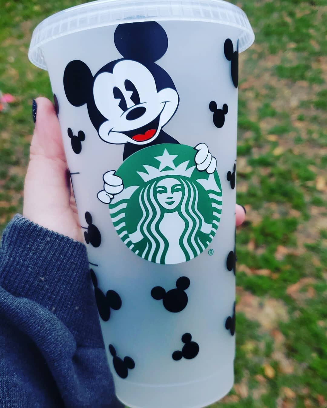 Minnie Mouse Starbucks Cup WITH EPOXY