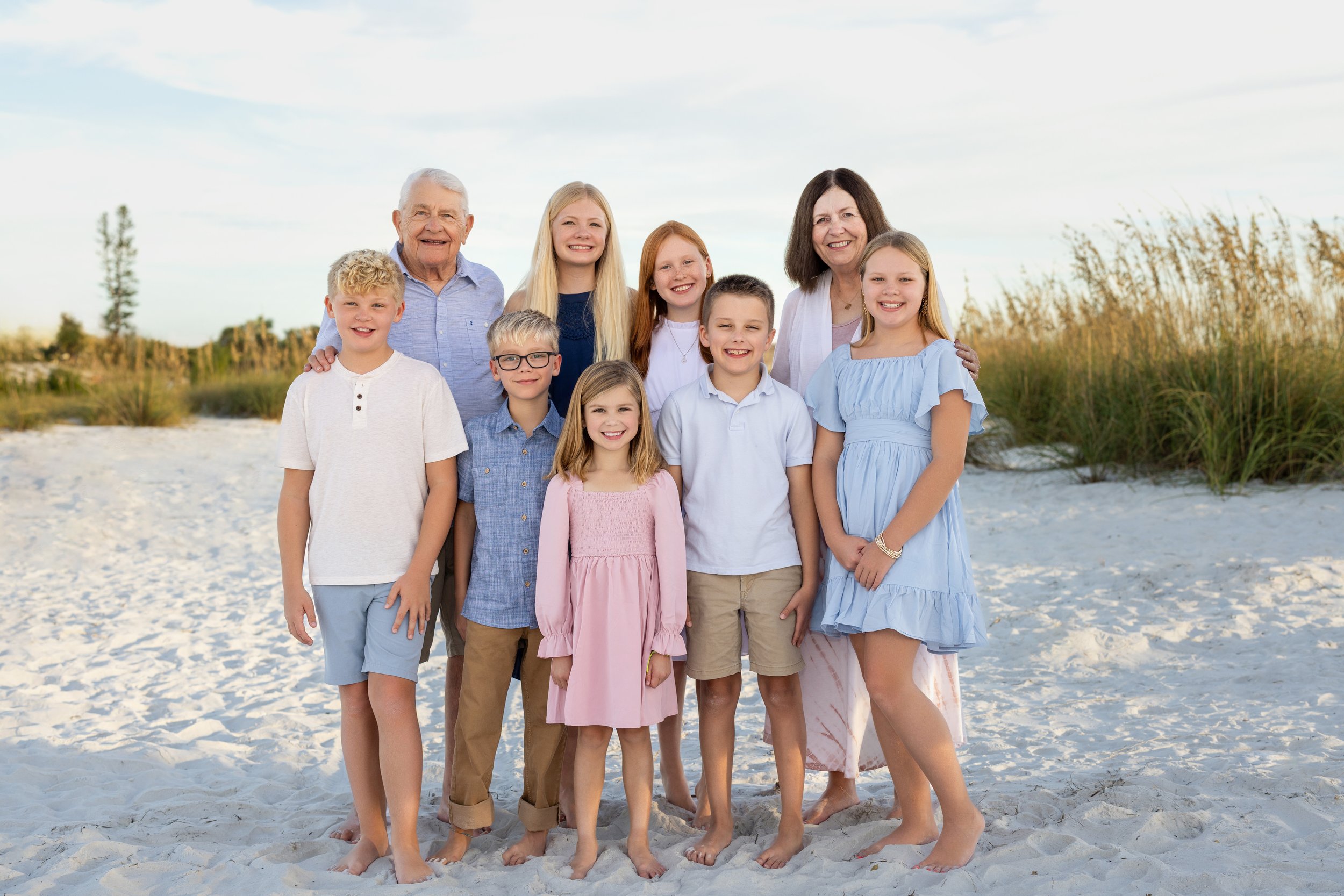 Grandparents with grandchildren on Anna Maria Island