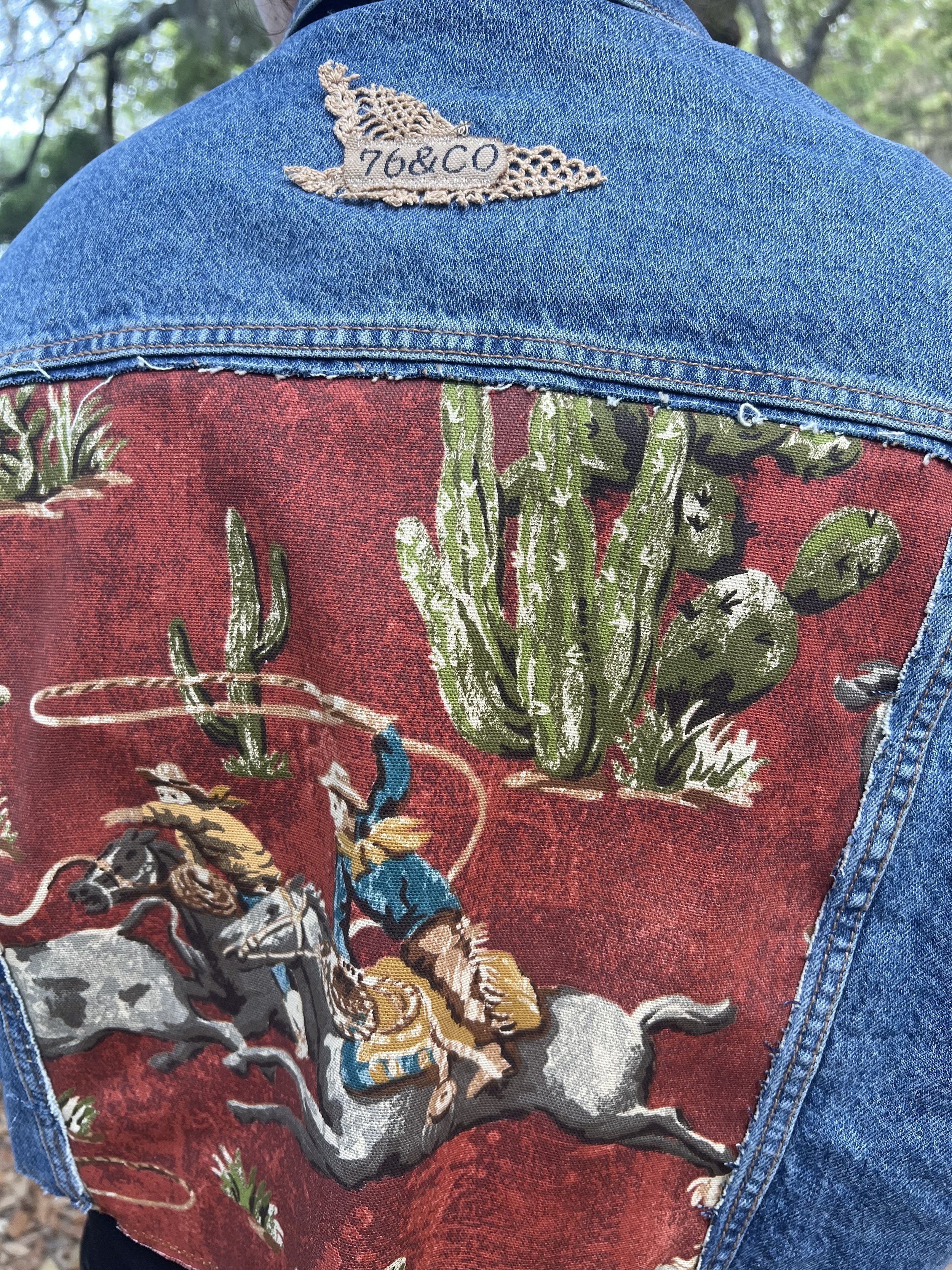 Denim Handsewn Jean Jacket (L)