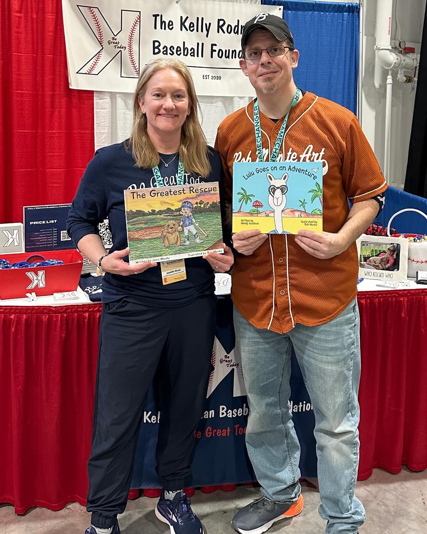 Thank you to the @worldbaseballcoachesconvention and @worldsoftballcoachesconvention for such an incredible event and inviting Kelly&rsquo;s foundation booth to be part of the exhibit hall. The newly released book, The Greatest Rescue, was a huge hit