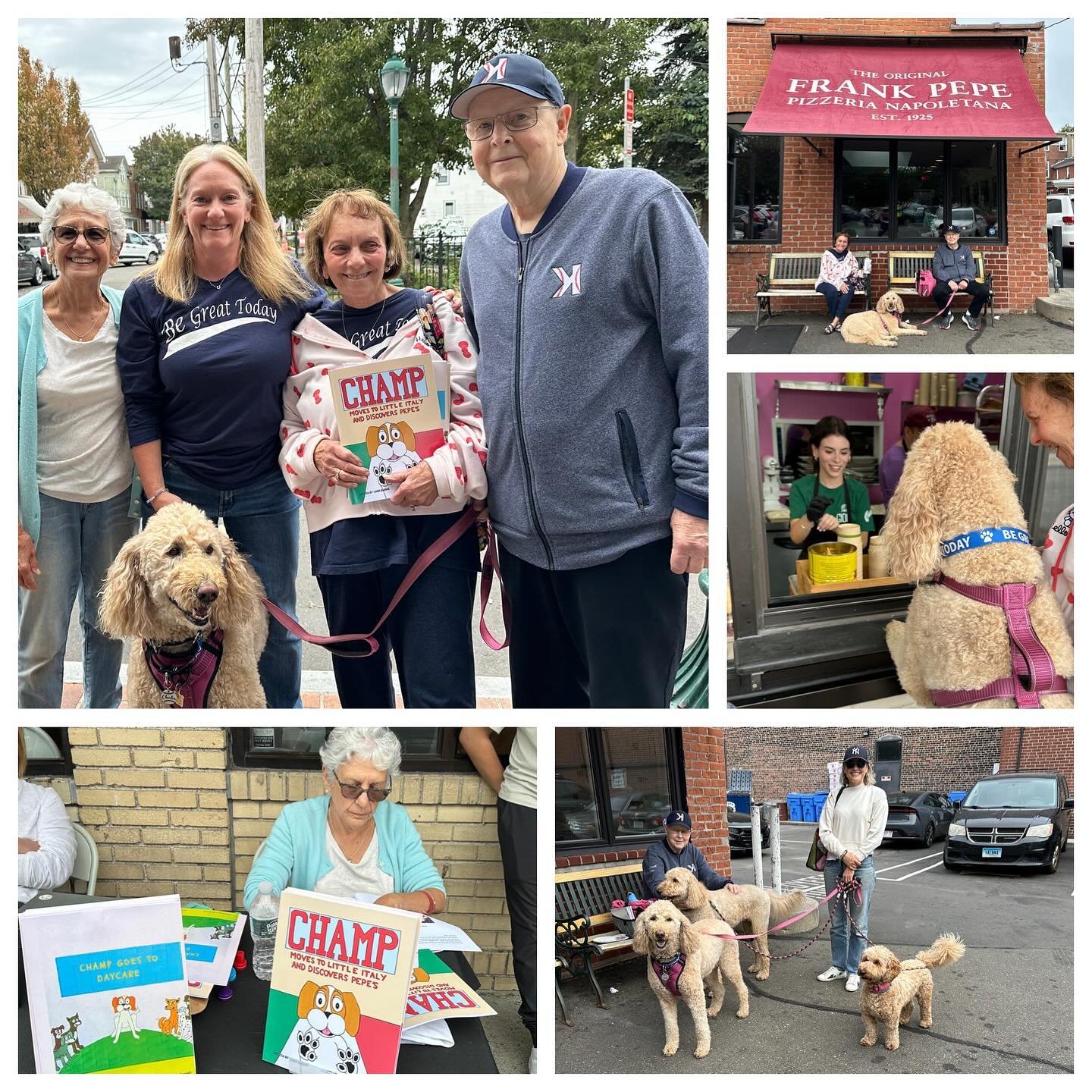We had the greatest day supporting our friends Linda and Champ @frankpepepizza in New Haven.  Charlie had fun exploring and meeting some cousins from Australia!  If you are interested in some great new children&rsquo;s books to complement your copy o