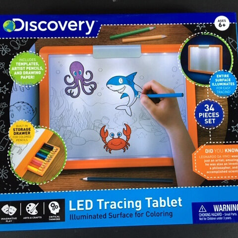 Discovery Kids Art Projector Drawing Surface for Coloring - White