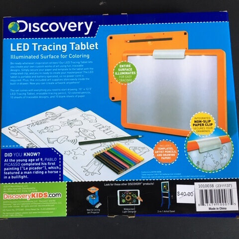 Discovery Kids Art Projector Drawing Surface for Coloring - White