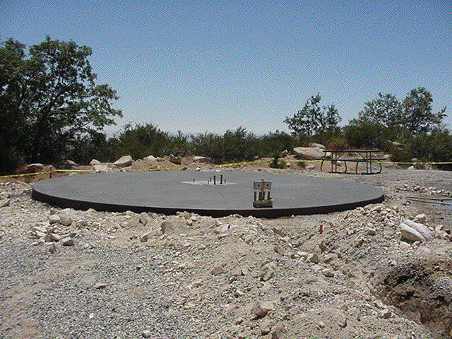  The beautiful observatory pad is complete. 