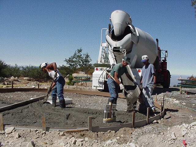  Concrete being poured 