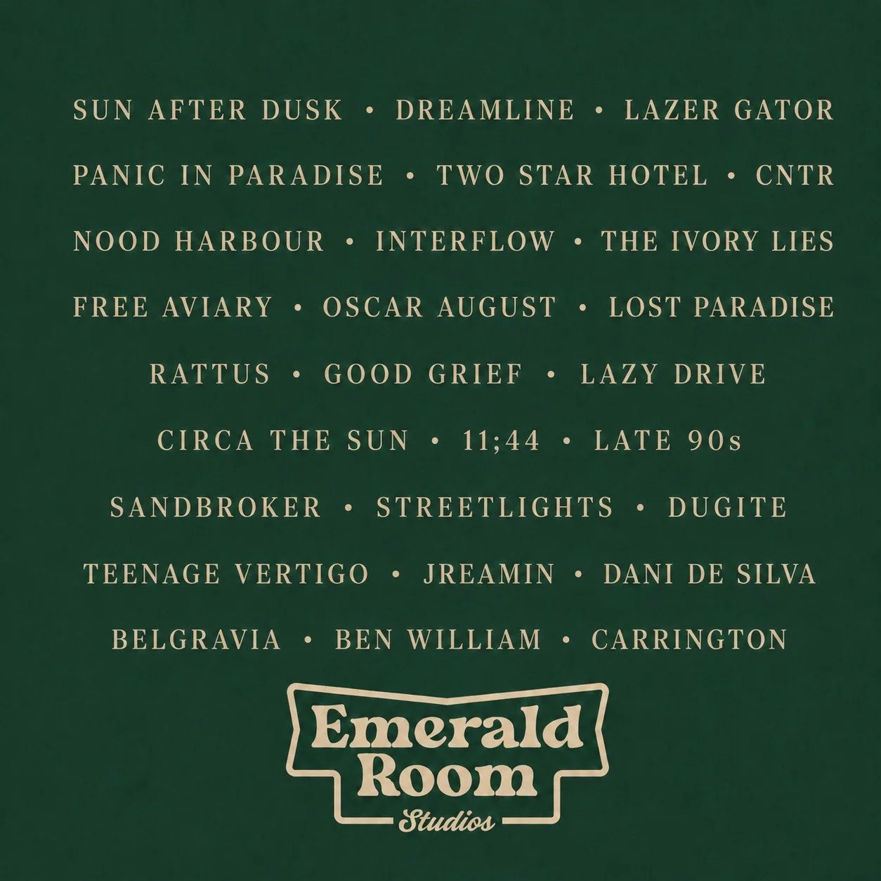For the past couple of years I've been the go-to mastering engineer for @emeraldroomstudios_ 

@emmettcarroll is producing phenomenal work, and the studio is a massive vibe! Definitely go check out that space.

WA is producing some of the most incred