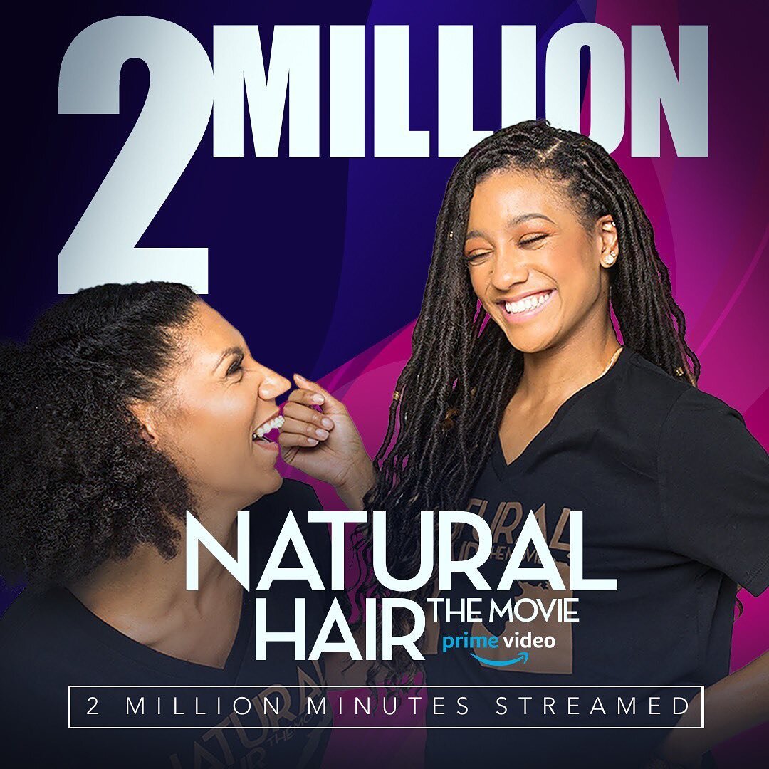 Great start to the week, we&rsquo;re now over 2 million minute streamed on Amazon! Haven&rsquo;t seen it yet click the link in my bio to watch!
#naturalhair #naturalhairjourney #amazonprime #blackdocumentaries