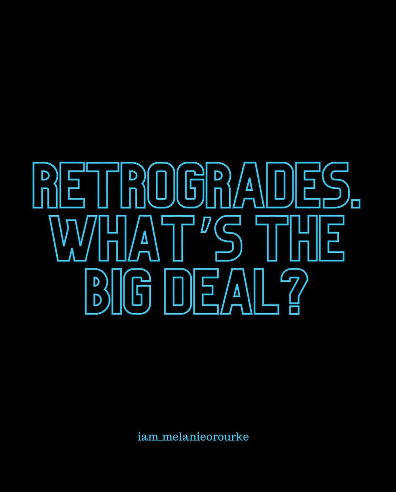 R E T R O G R A D E 💫💫💫 is it a thing or just social &lsquo;pop&rsquo; fodder to give us another excuse to crap on about life&rsquo;s obstacles?

I have a naive passion for most things. No expert. Where&rsquo;s the fun in being right? So here&rsqu