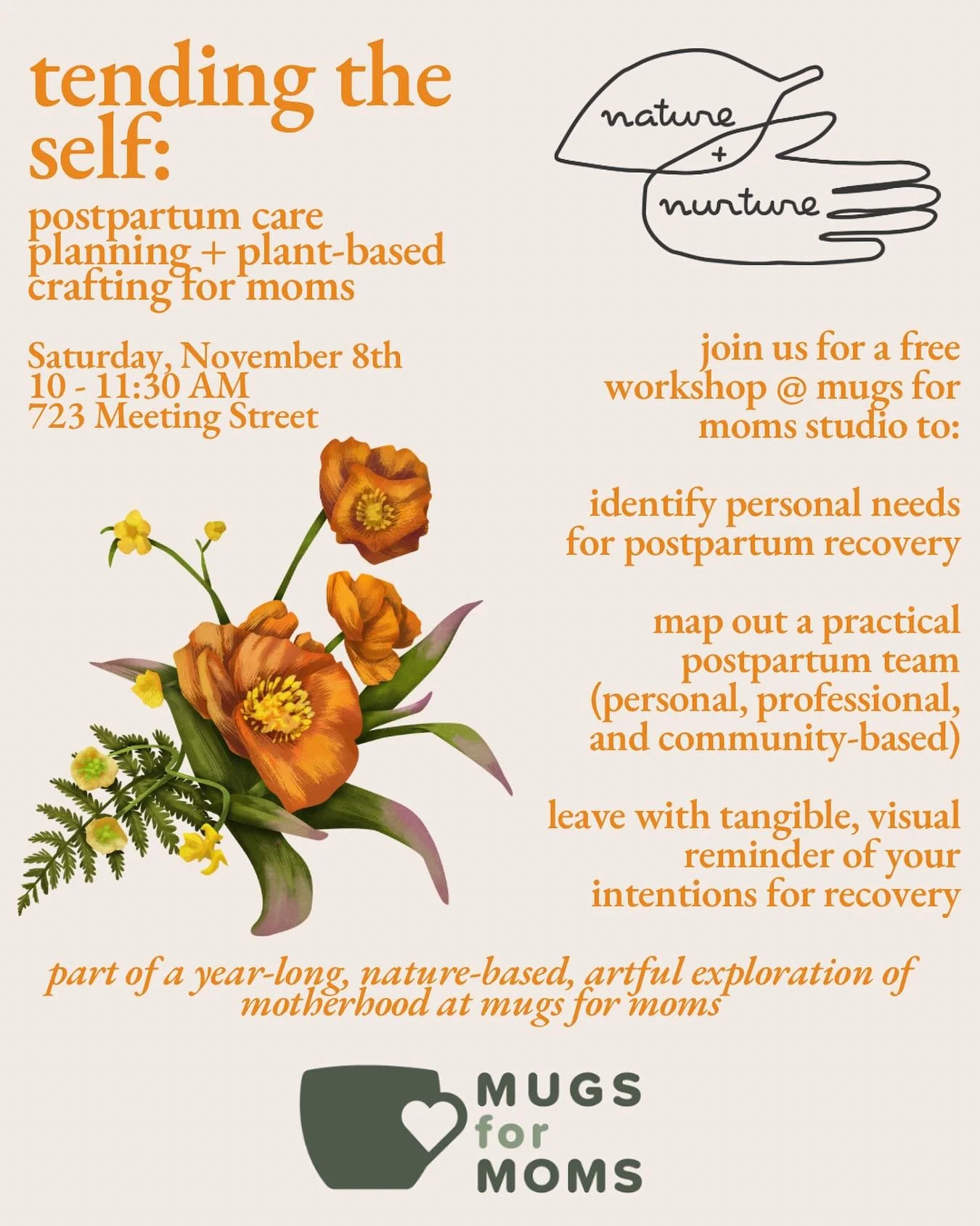 New date: Saturday November 8th! Same time, same place ☺️💕 I&rsquo;ve collected lots of new wisdom from clients , friends, and more experience of my own for how to help make this window of time a joy! This is also a fun activity for anyone who has a