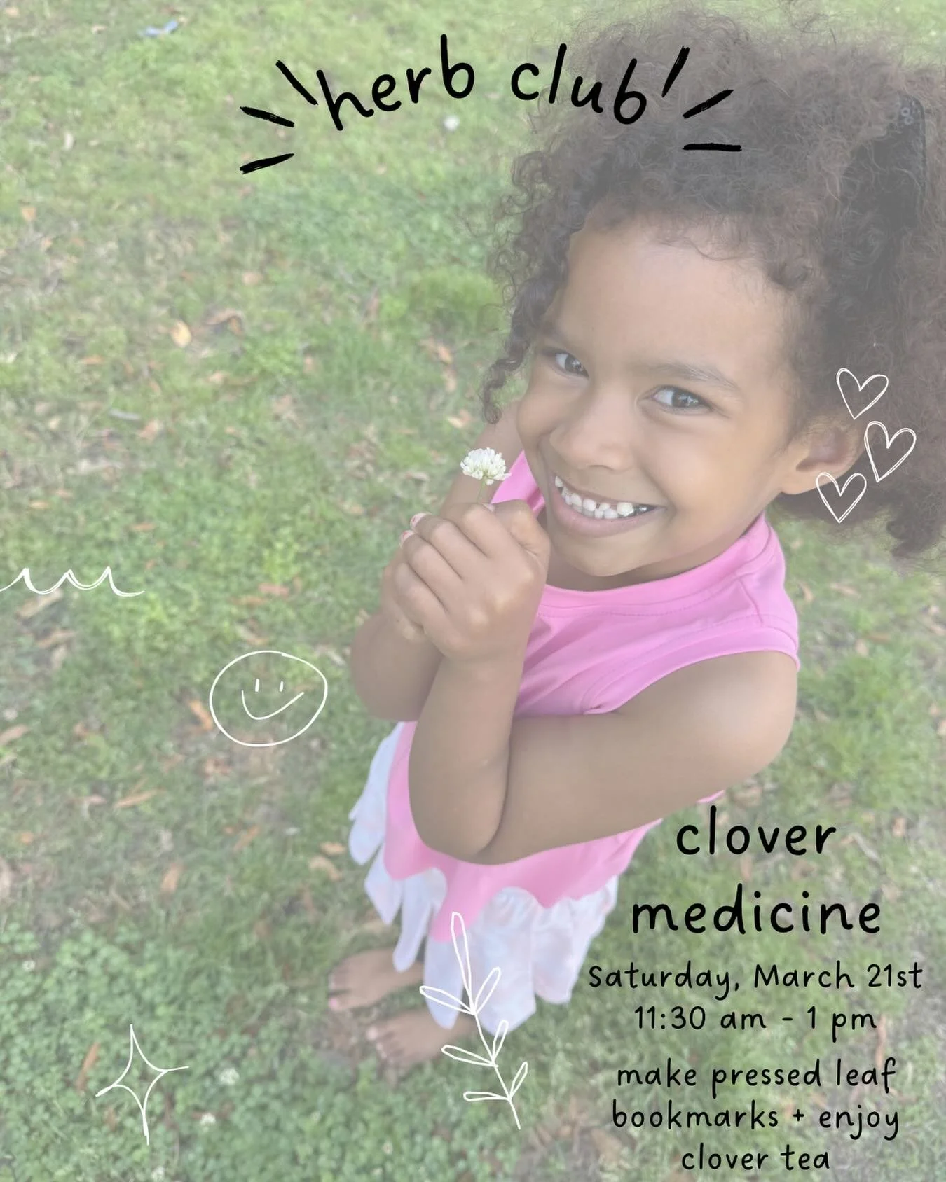 Next Saturday in West Ashley - ☘️🍀☘️🍀 let&rsquo;s talk red and white clover! We will drink clover tea, go on a hunt for the perfect clover leaves to press, and kids will get to make pressed leaf bookmarks to take home. 11:30 am this week- location 