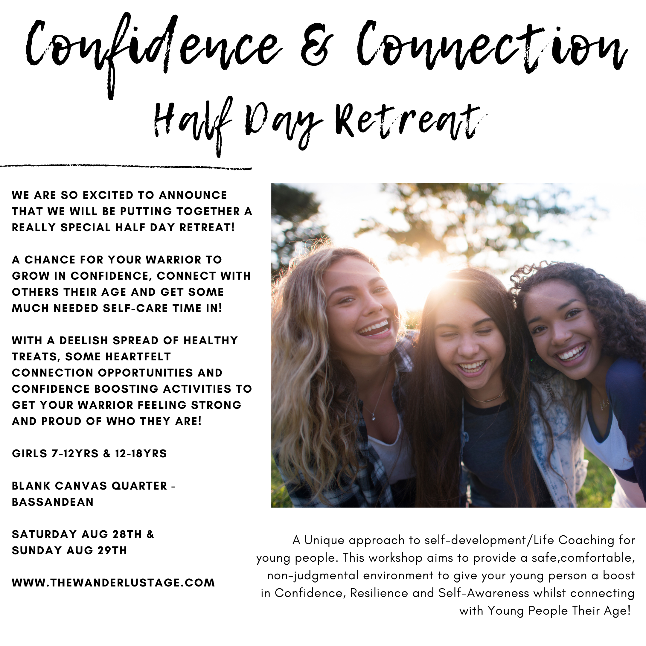 Wanderlust Warriors Confidence & Connection Half Day Retreat