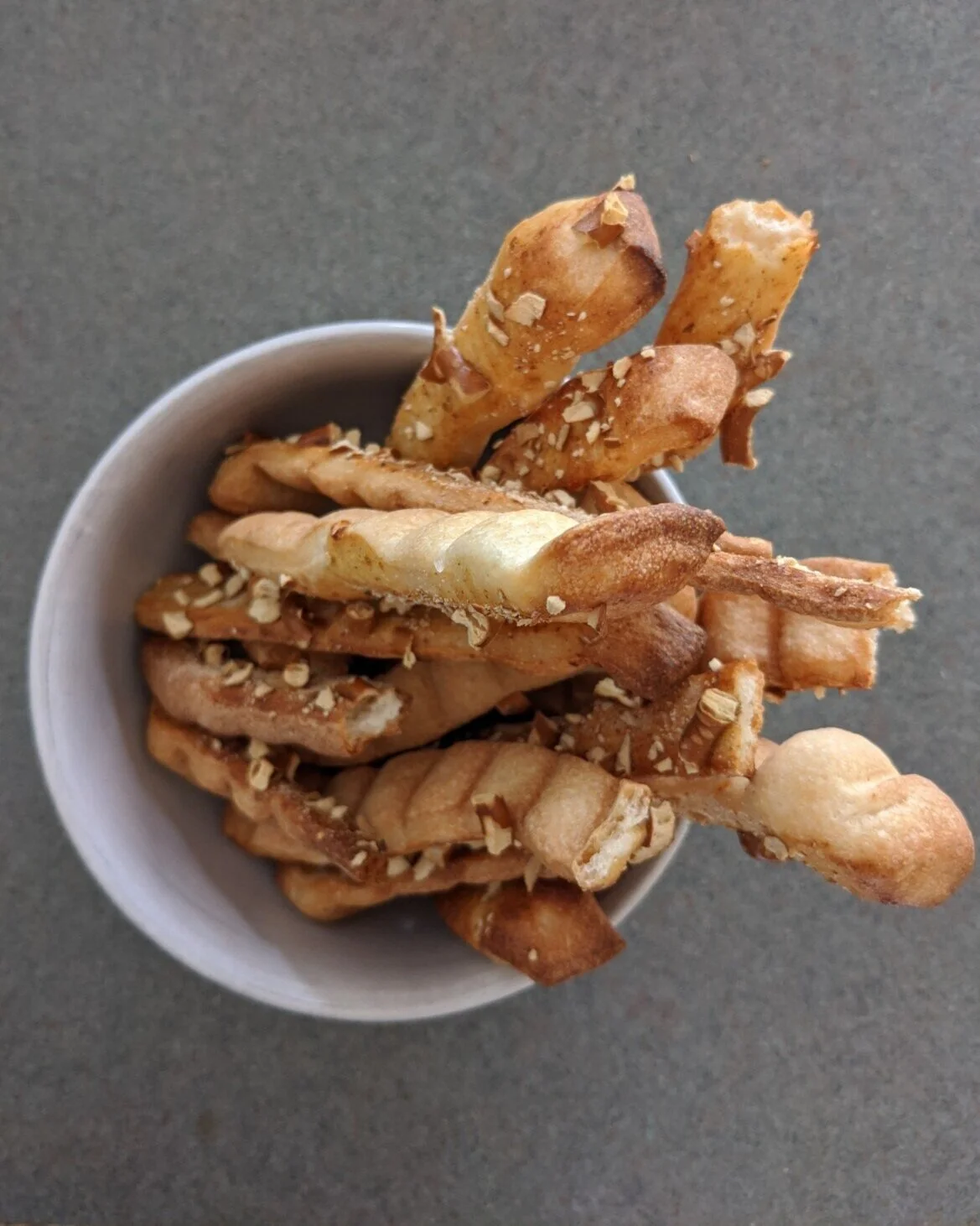 crushed pretzel breadsticks