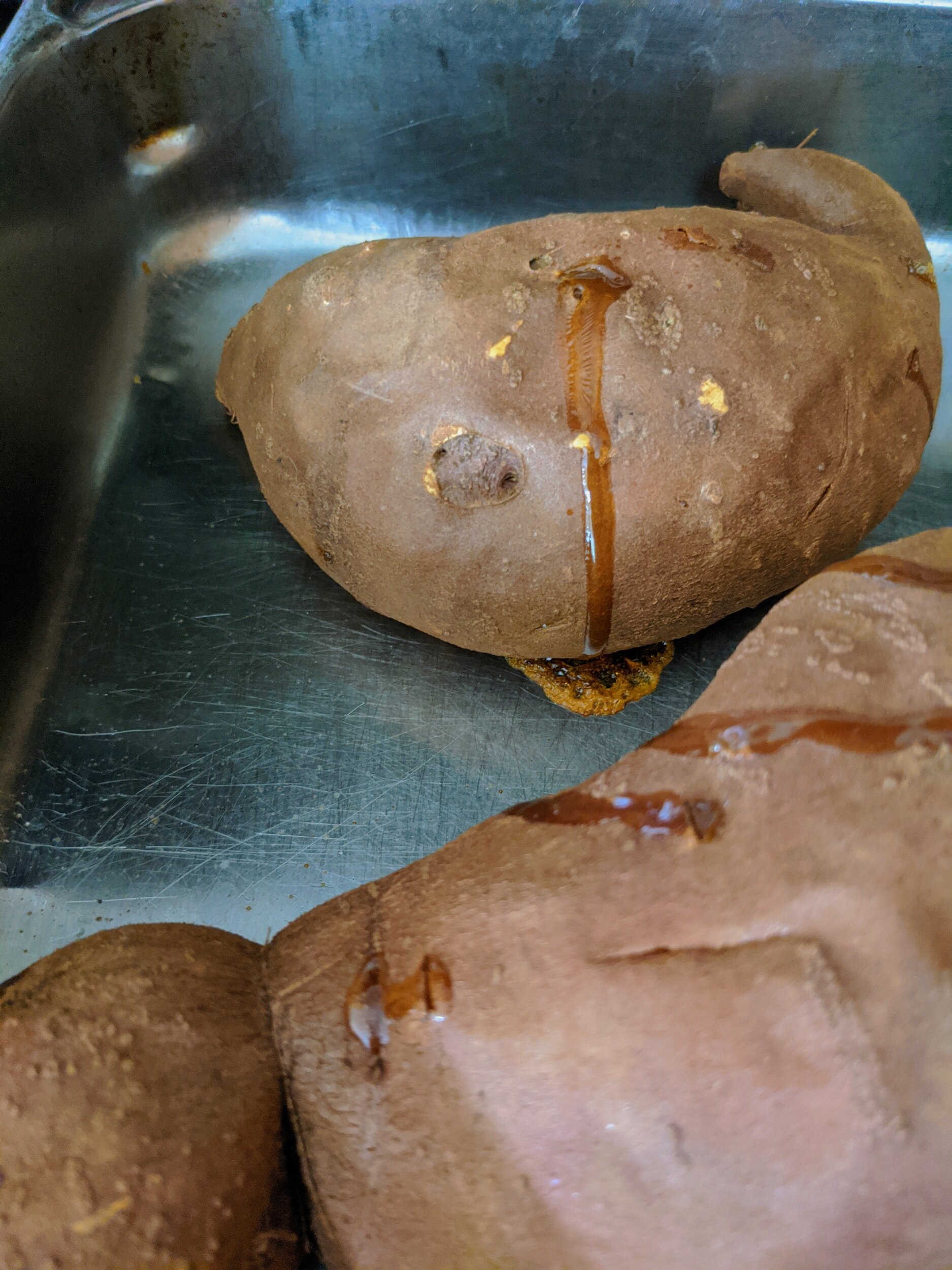 Baked sweet potatoes