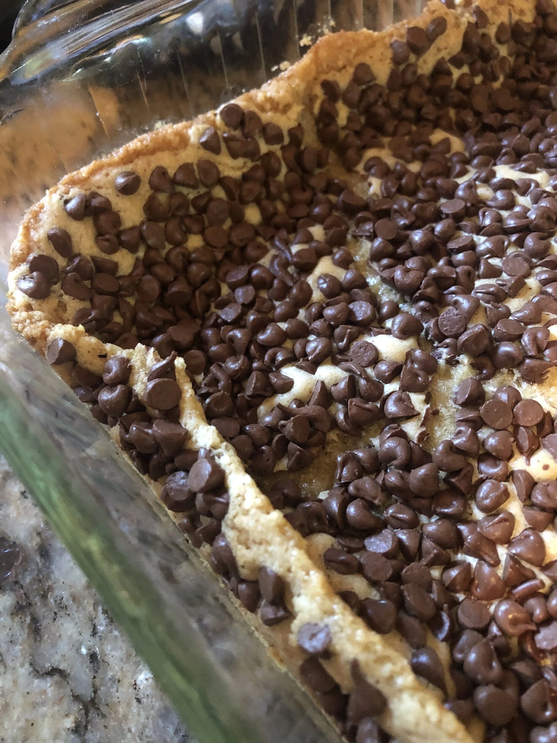 Emphasis on "1/2 pkg choc chips"