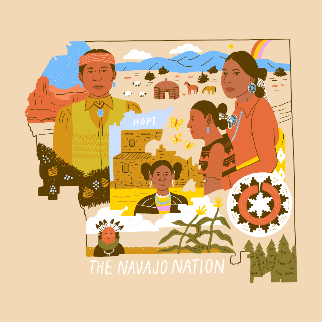 Navajo Nation Map Sticker