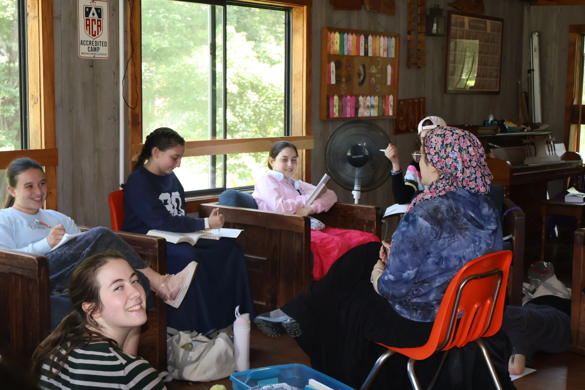 The writing room, which is obviously the best place in camp! (The writing instructor definitely didn't edit this...)
