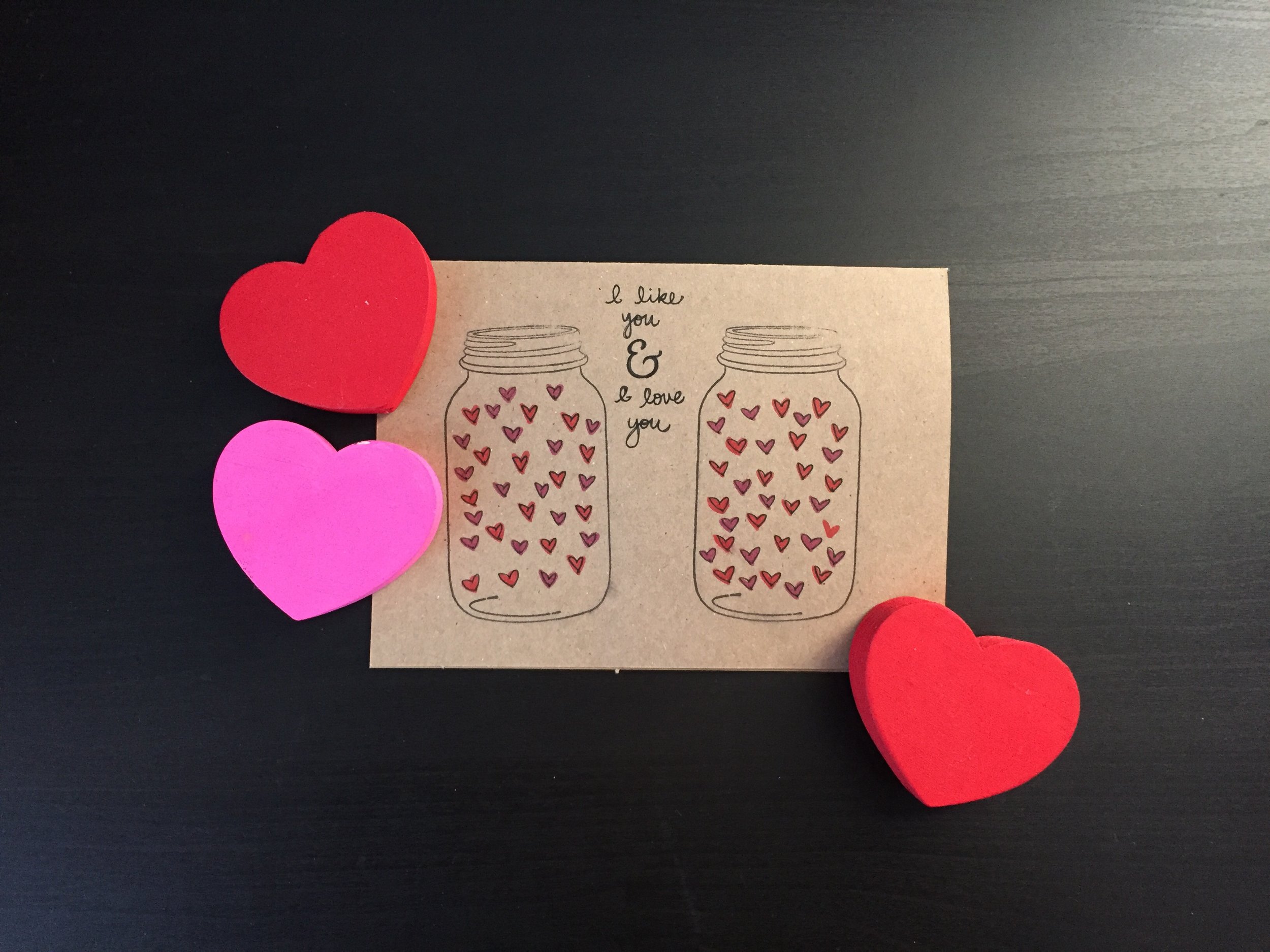 "I Like You & I Love You" Valentine's Card | Cassia & Co.