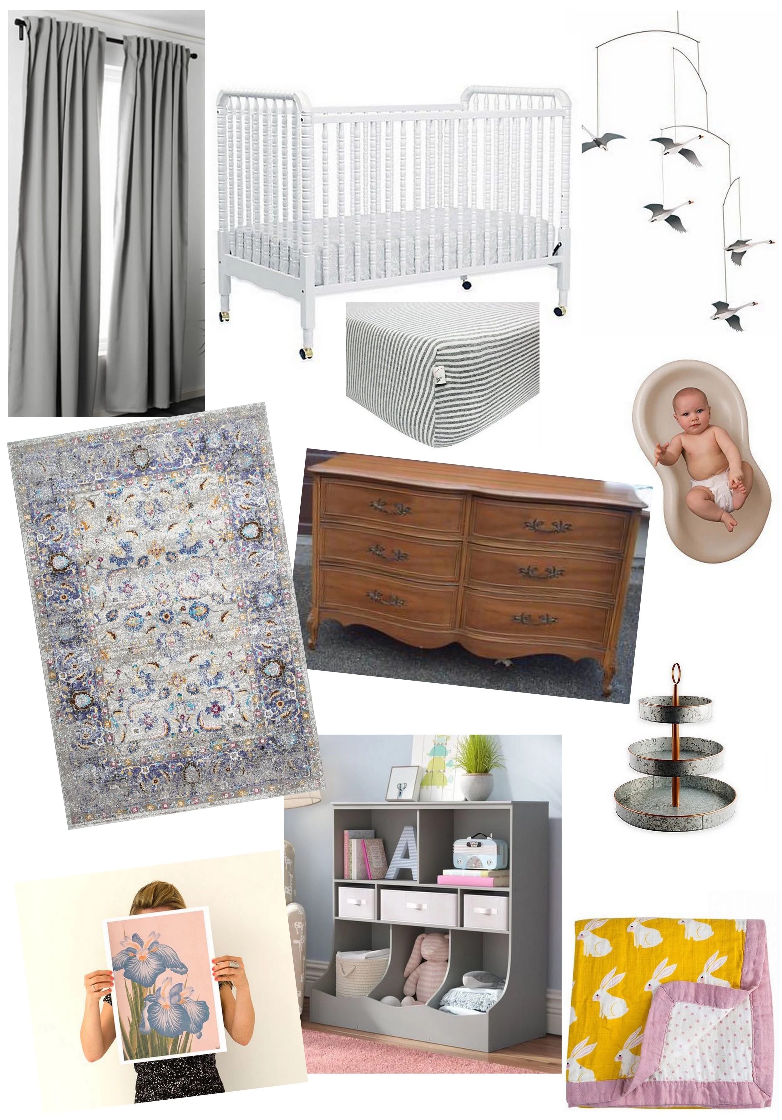 Baby Girl's Room - Moodboard | Cassia & Co.