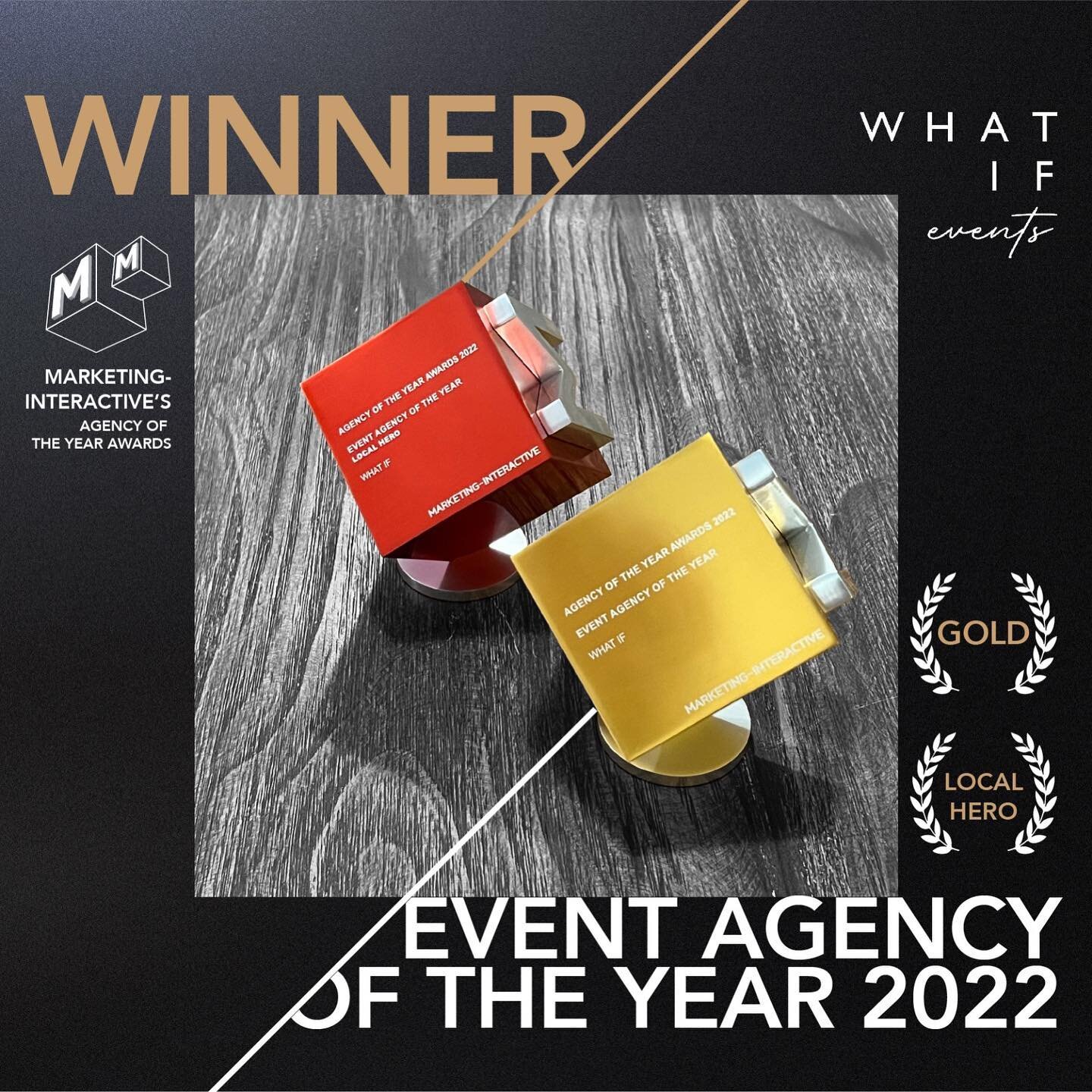 .
This year we won Gold for Best Event Agency Of The Year as well as Local Hero Event Agency for Hong Kong.
Even through the difficult times of the pandemic with all the restrictions, we managed with the trust and support of our clients to create mem