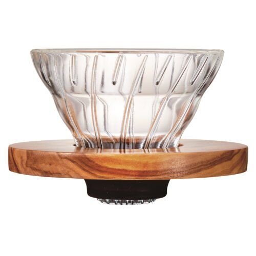 Hario V60 Glass Dripper 01 - Olive Wood