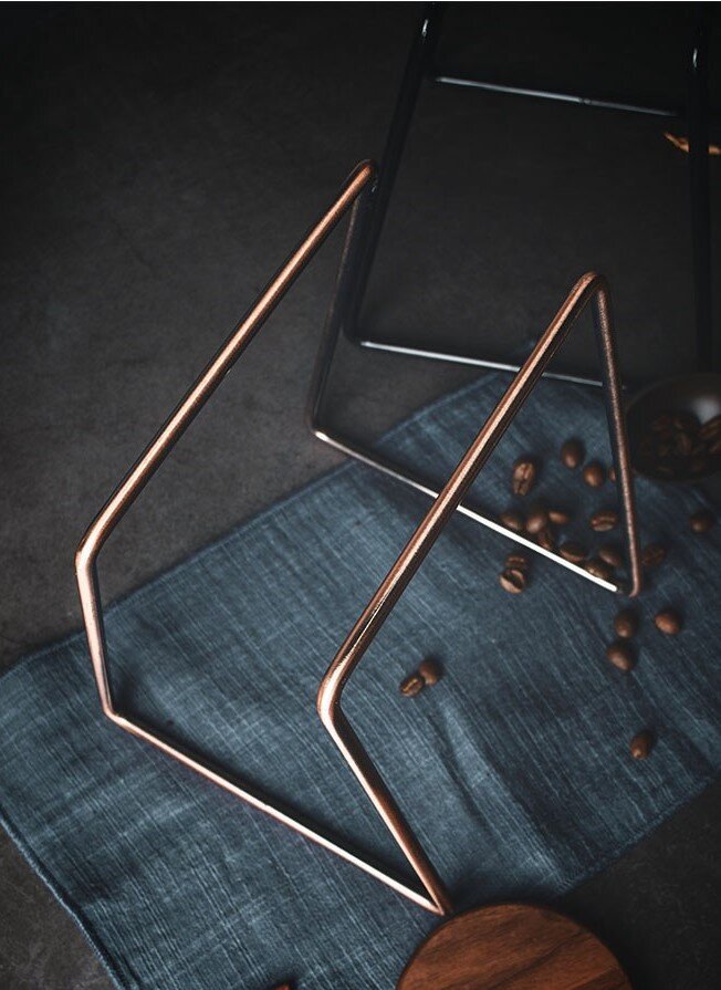 Pour Over Coffee Stand-Rustic Gold