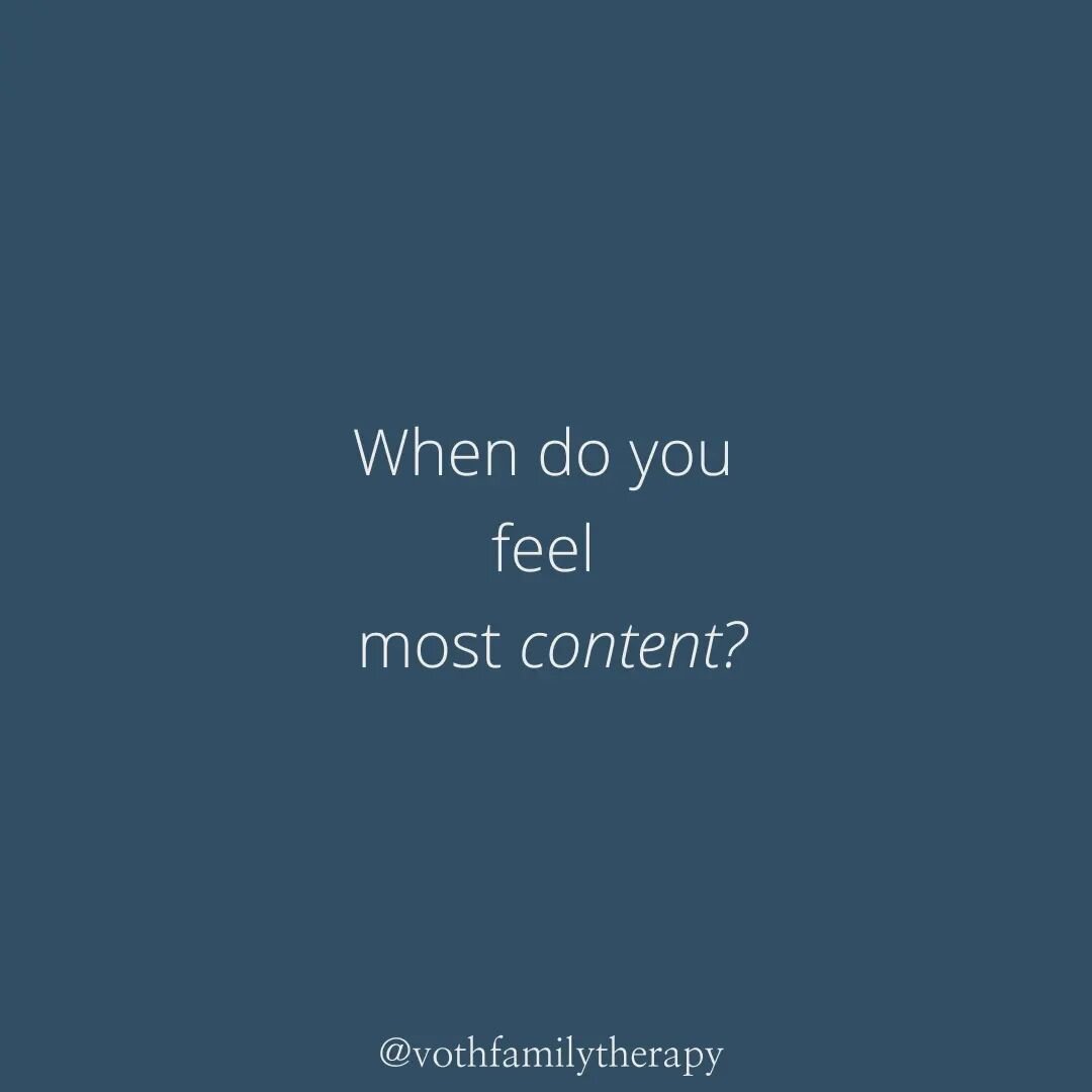 When do you feel most content? 

Connect with that space and spend a moment there. ✨️ 

#journal #selfpractice #content #therapy