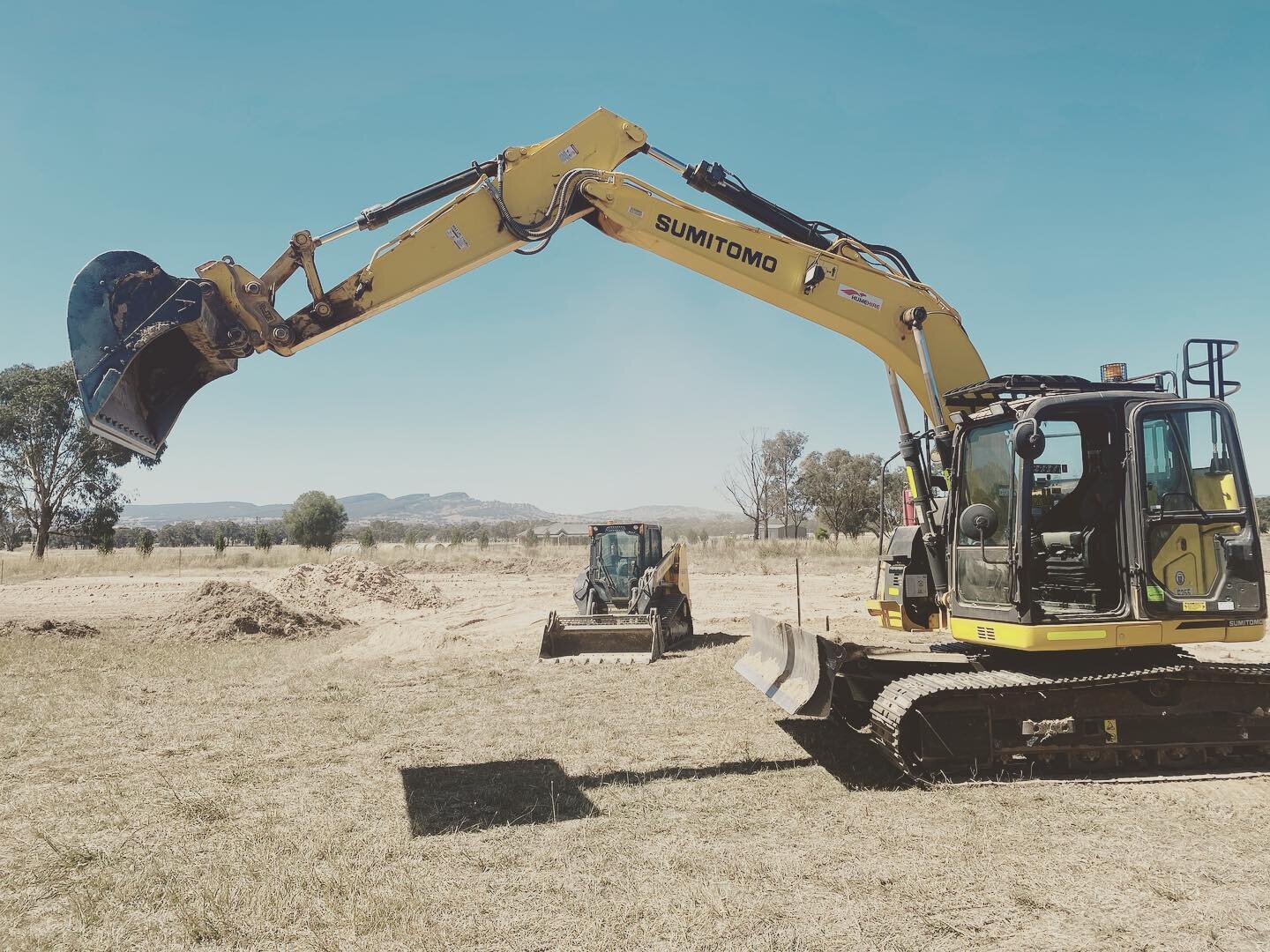 Big day on some big toys. Site cut for a couple of our very excited clients to have their dream home finally starting!