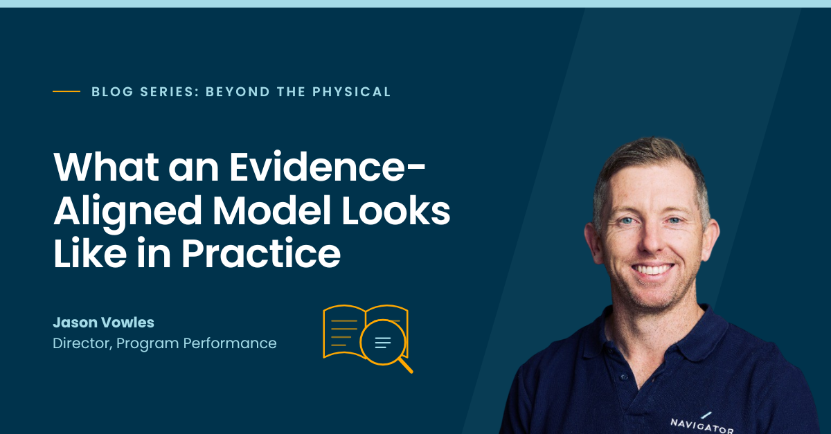What an evidence-aligned model looks like in practice