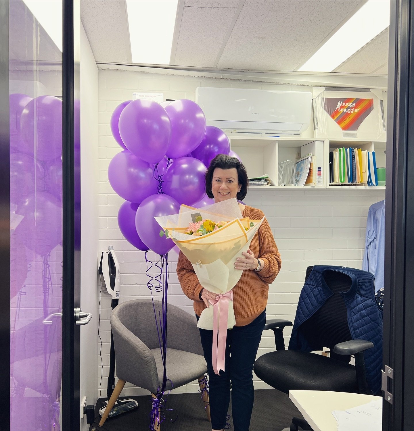 A big day here at the office as we celebrate Jan&rsquo;s 10 years as part of our team! 
Jan has been such a dedicated and caring member of the Hallmac family and we don&rsquo;t know what we would do without her. 
We all say a massive THANK YOU for al