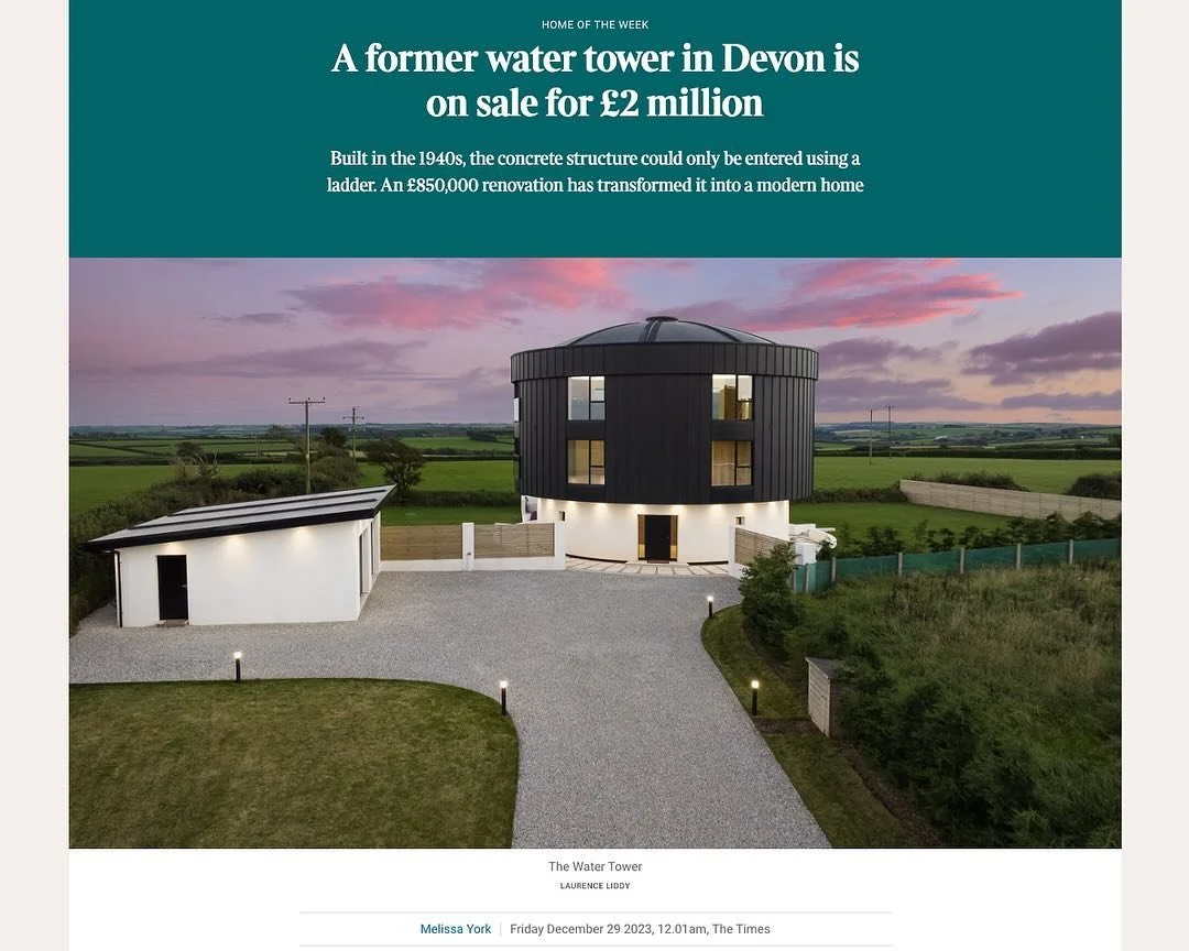 Last year, I had the pleasure of being commissioned to photograph &amp; film this extraordinary property, a converted water tower that&rsquo;s as unique as they come. This architectural gem didn&rsquo;t just capture my attention; it graced the pages 