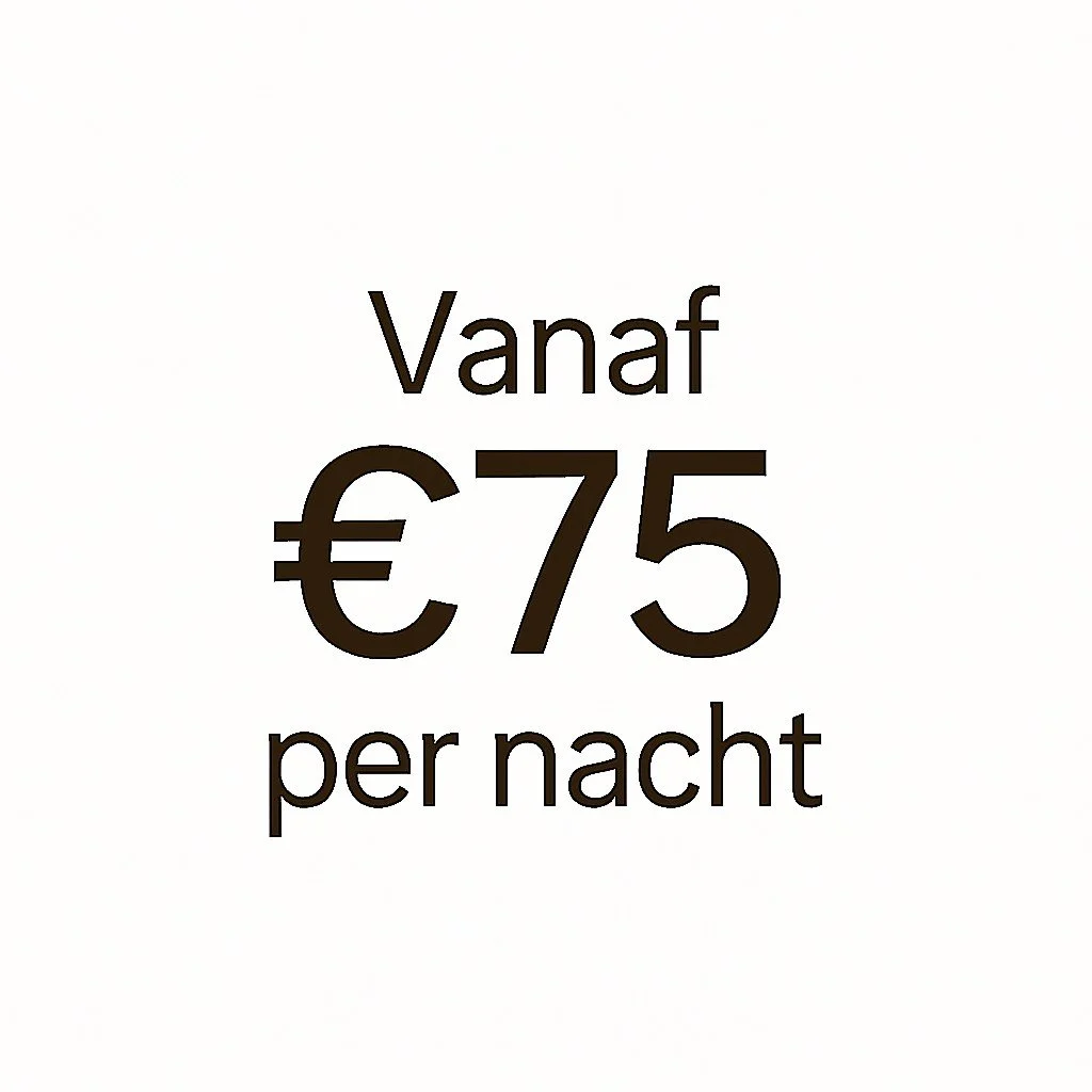 Sign indicating a price of 75 euros per night