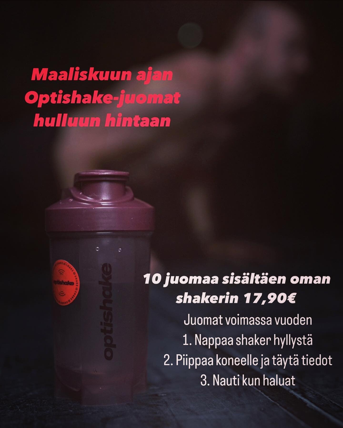 🔥 Optishake-juomilla lis&auml;virtaa salitreeniin ja padeliin!🔥

▪️ Meilt&auml; Kunnonkeskukselta l&ouml;ytyy treeni&auml; helpottava Optishake-juomapalvelu, jonka valikoimista saat kaikki urheilujuomat pwo:sta palkkariin - sek&auml; tietenkin tree