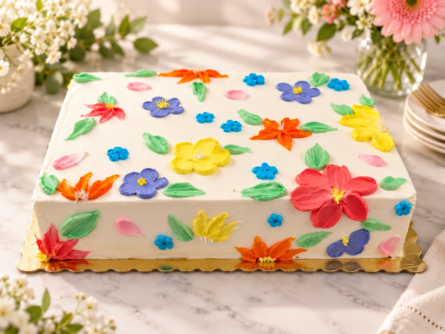 Floral Garden Cake